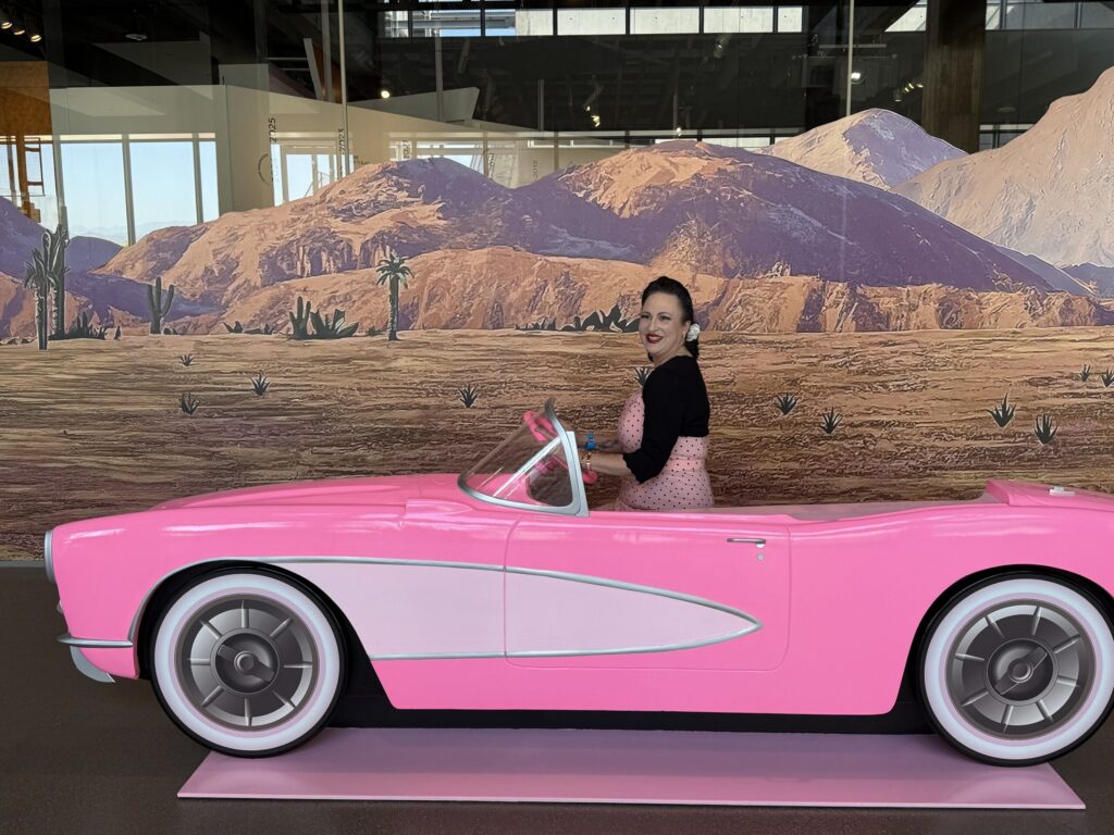Regina Luz Jordan at the Barbie Set Deisgn Exhibit at the Academy Museum for Hollywoodland News Photograph by Chau Le
