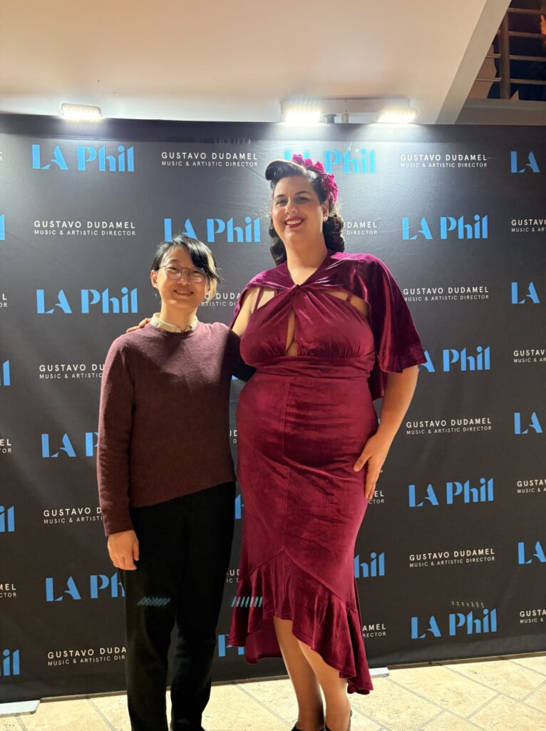 Ioana Istrate and Mi Ran Choi at the LA Phil's Seoul Festival for Hollywoodland News