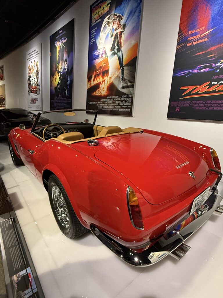 1961 Ferrari 250 GT California Spyder Prototype Model that was used in Paramount Pictures' Ferris Beuller's Day Off 1986. This car is on exhibit at the Totally Awesome Exhibit at the Petersen Automotive Museum. As photographed by Regina Luz Jordan for Hollywoodland News
