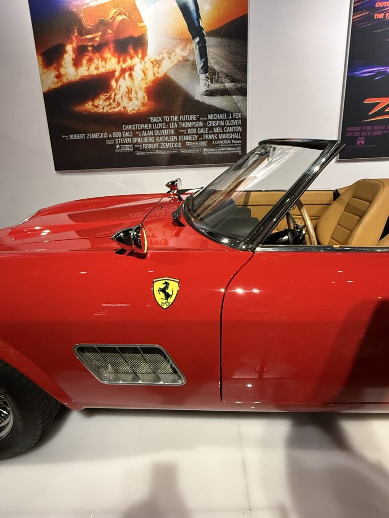 1961 Ferrari 250 GT California Spyder Prototype Model that was used in Paramount Pictures' Ferris Beuller's Day Off 1986. This car is on exhibit at the Totally Awesome Exhibit at the Petersen Automotive Museum. As photographed by Regina Luz Jordan for Hollywoodland News