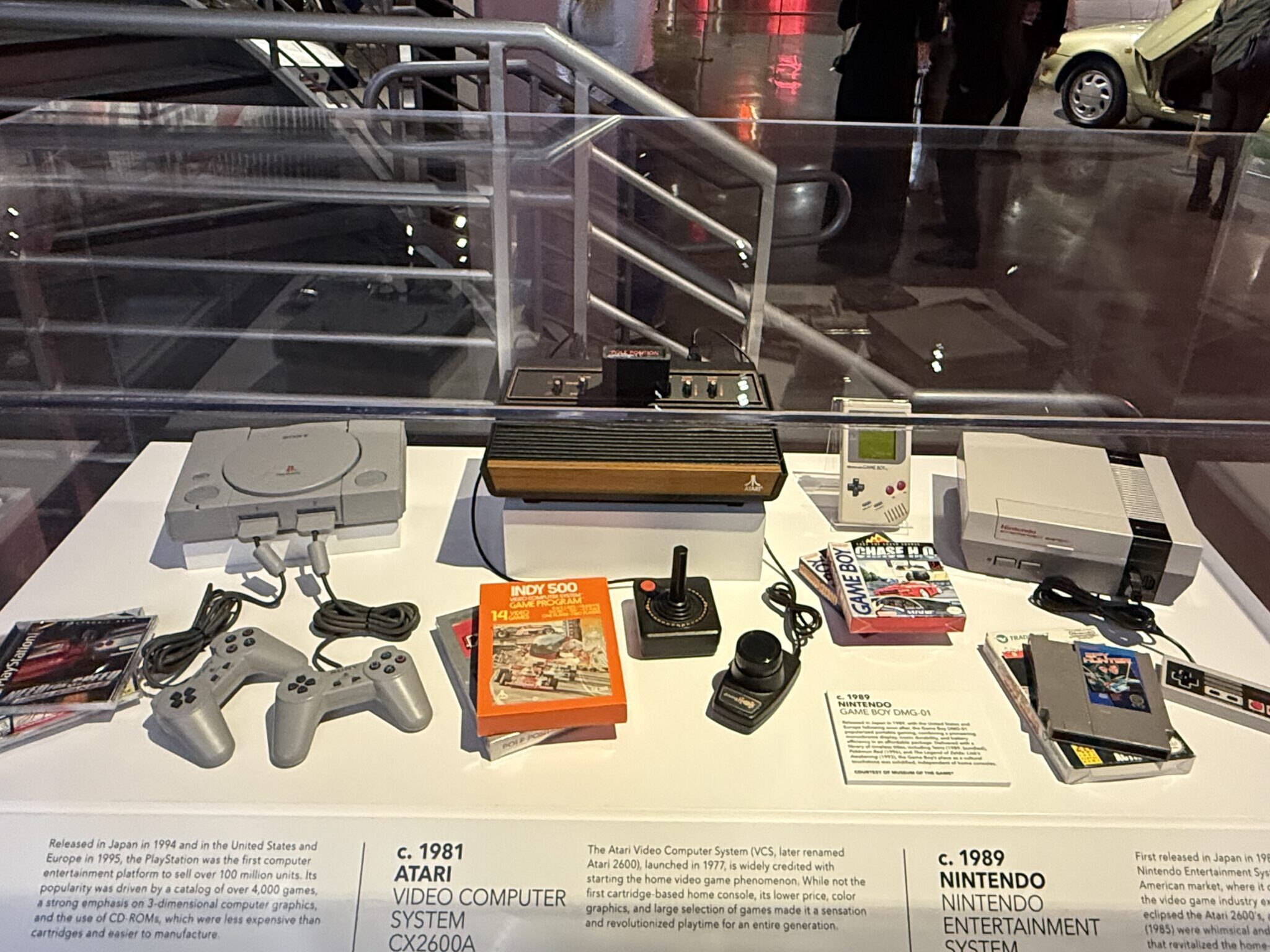 Collection of 80s and 90s video games and systems at the Totally Awesome Exhibit at the Petersen Automotive Museum. As photographed by Regina Luz Jordan for Hollywoodland News