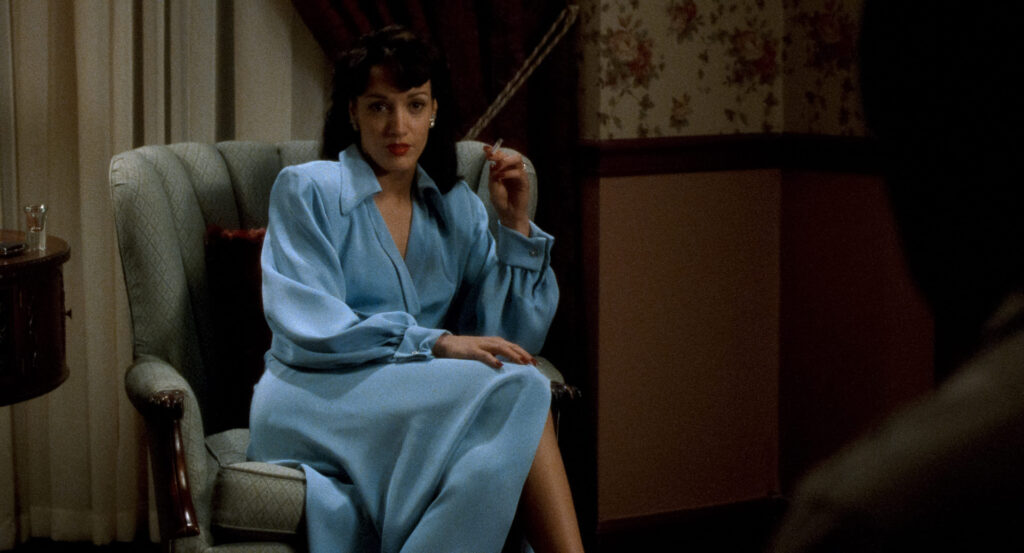 Devil in a Blue Dress (1995) featuring Jennifer Beals. Photo courtesy of Tristar Pictures. Costume designed by Sharen Davis