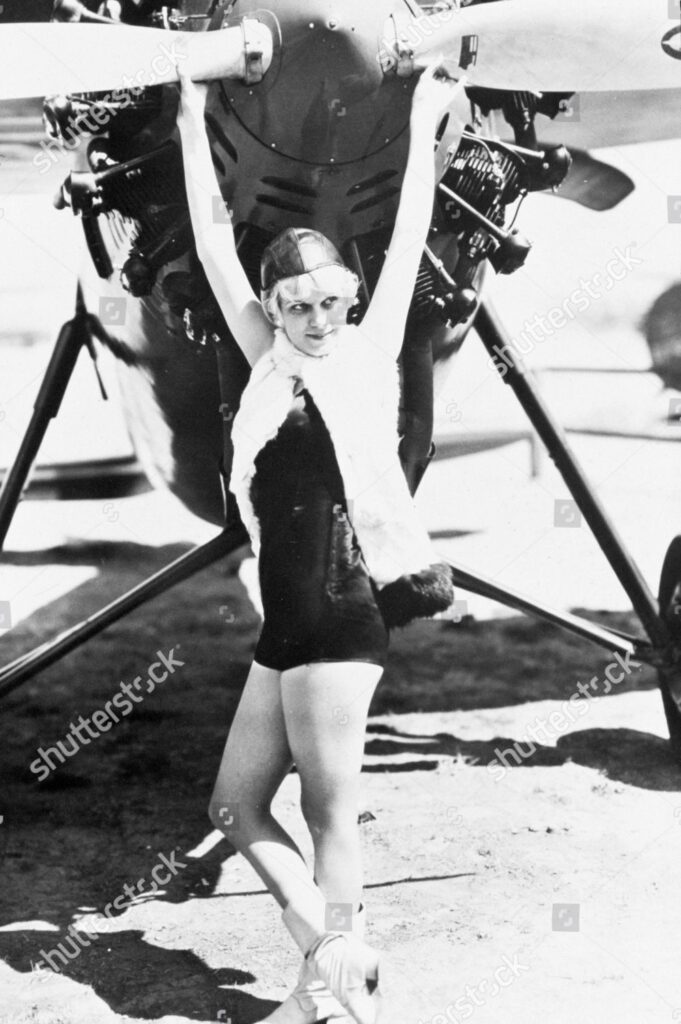 Howard Hughes Hells Angels Film Still with Jean Harlow in 1930