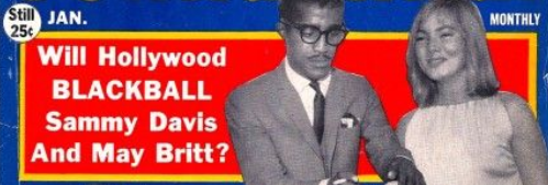 Sammy Davis Jr and May Brill Racist Confidential Magazine Headline