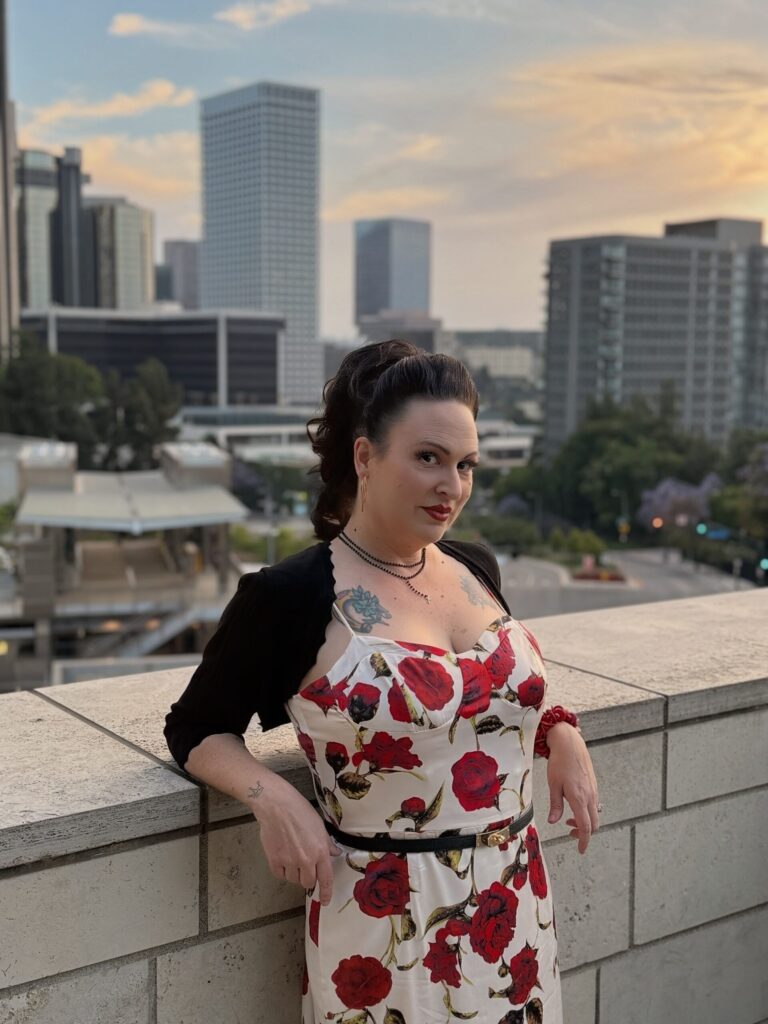 Regina Luz Jordan of the Hollywoodland News at the Walt Disney Concert Hall on May 23, 2025