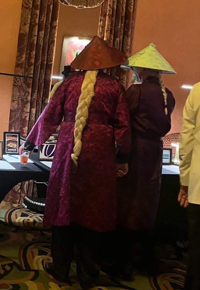 Art Deco Society of California Controversy of a couple appropriating Asian fashion at the Preservation Ball in 2025