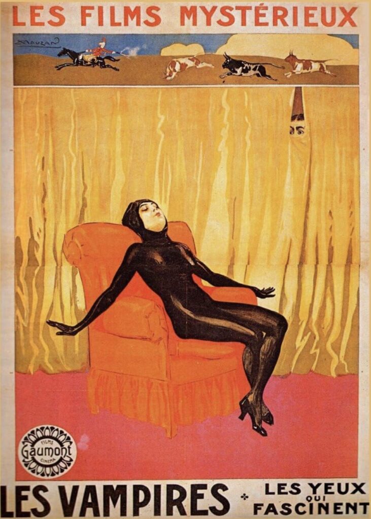 Les Vampires Silent Film Serials 1915 movie poster original french