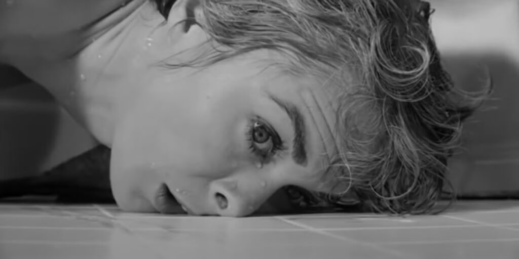 Janet Leigh as Marion Crane in Hitchcock's 1960 film Psycho changed the face of Women in Horror