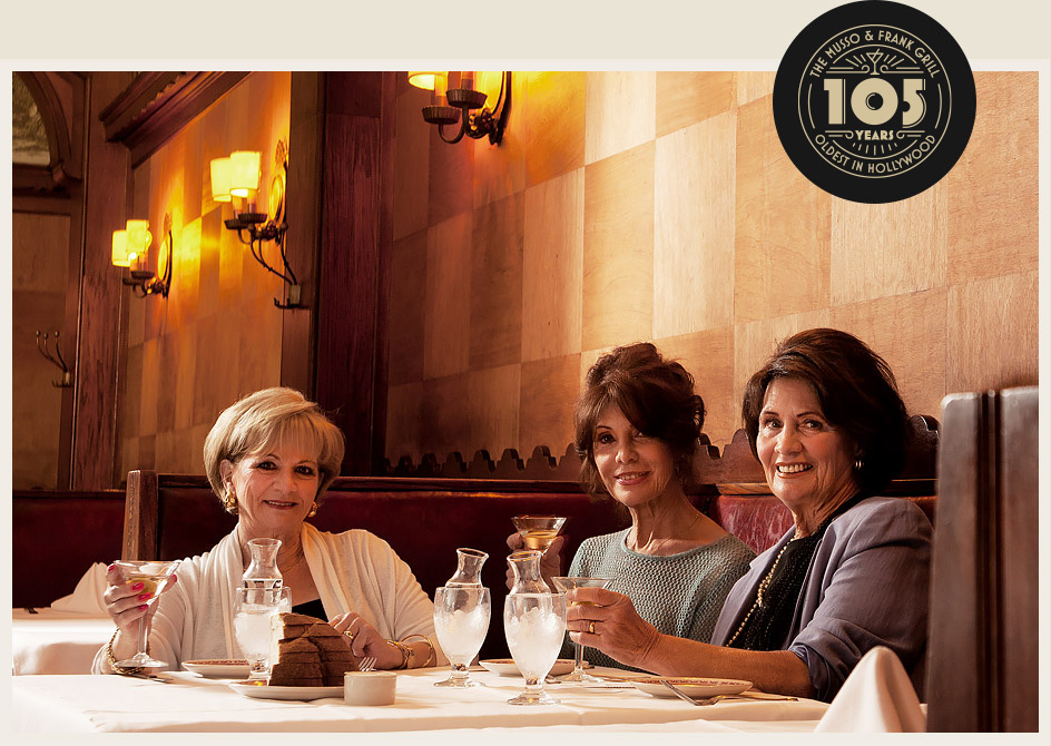 The three granddaughters of John Mosso, together with their families, purchased Mrs. Carissimi’s interest in the restaurant. Photo Courtesy of the Musso & Frank Grill