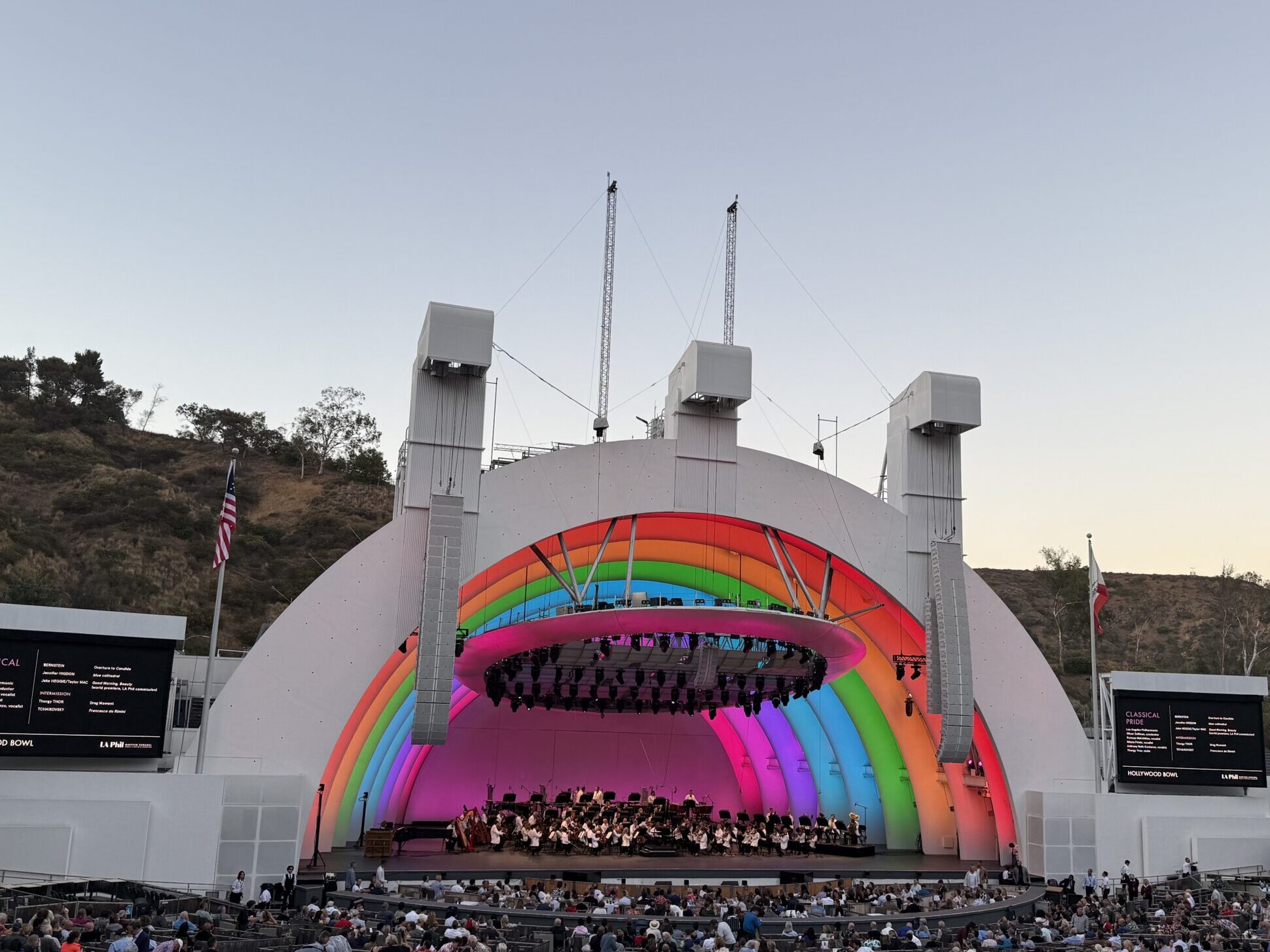 Regina Luz Jordan, founder & editor in chief of Hollywoodland News attending Classical Pride by the LA Philharmonic at the Hollywood Bowl