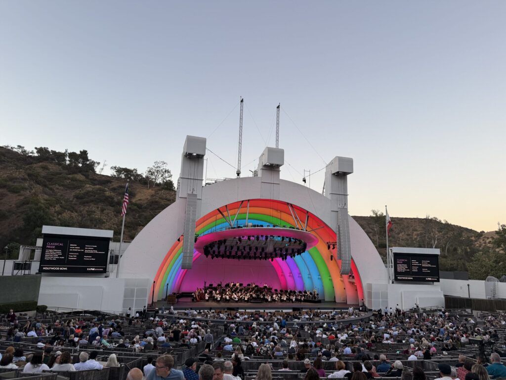Classical Pride by the LA Philharmonic at the Hollywood Bowl photo by Regina Luz Jordan, Founder & Editor in Chief of the Hollywoodland News.