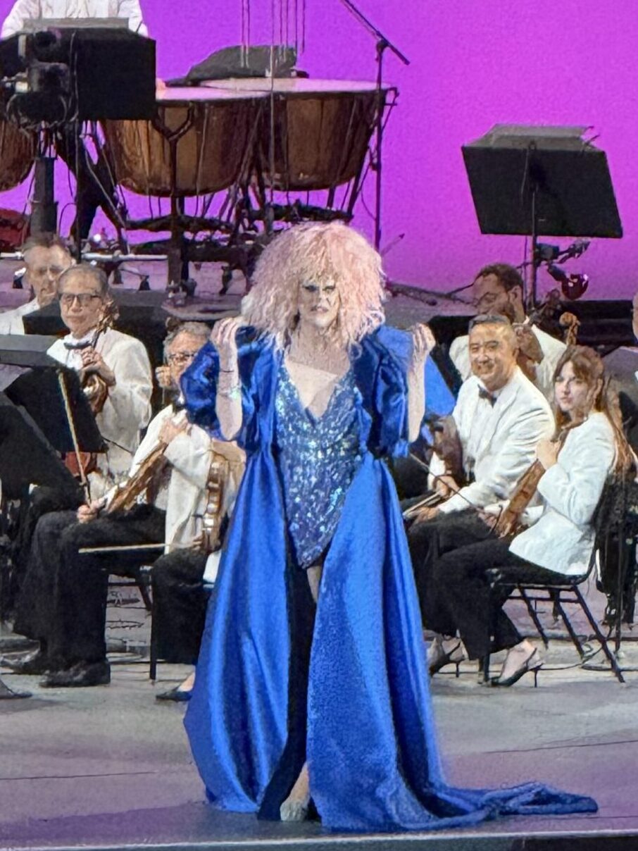 Thorgy Thor performing with the LA Philharmonic at the Hollywood Bowl for Classical Pride. Photo by Regina Luz Jordan for Hollywoodland News.