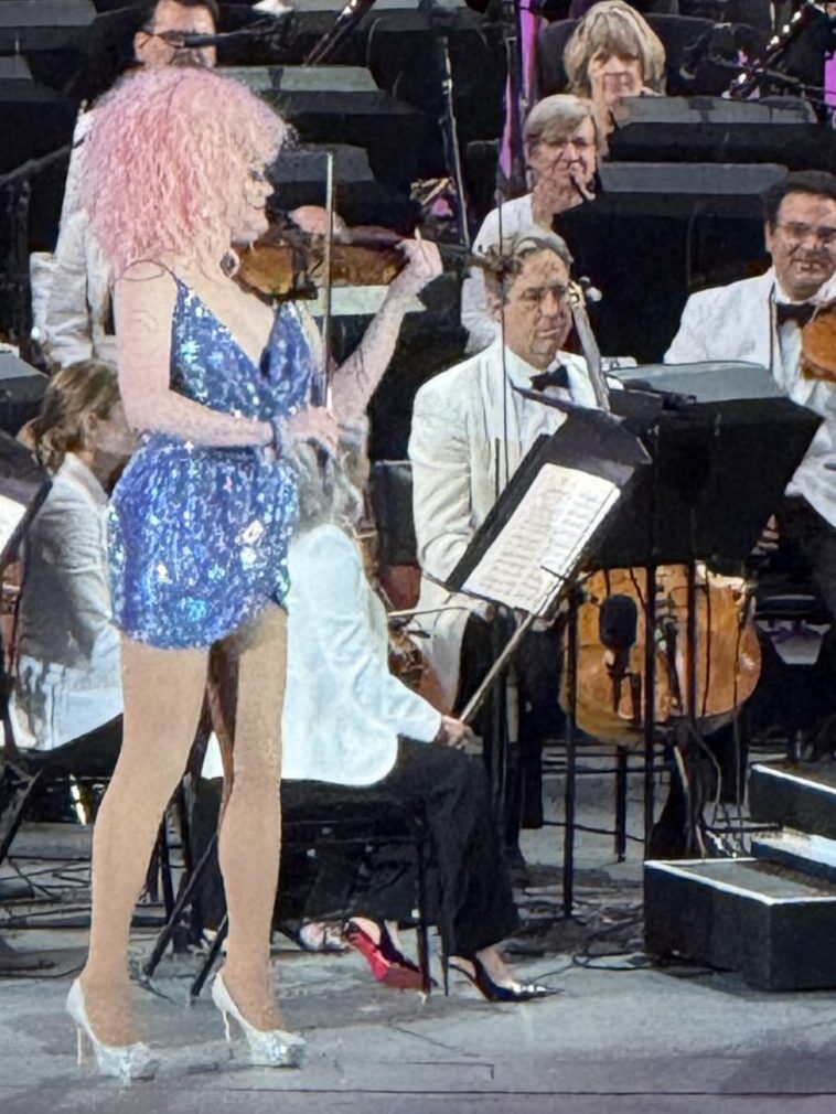 Thorgy Thor performing with the LA Philharmonic at the Hollywood Bowl for Classical Pride. Photo by Regina Luz Jordan for Hollywoodland News.
