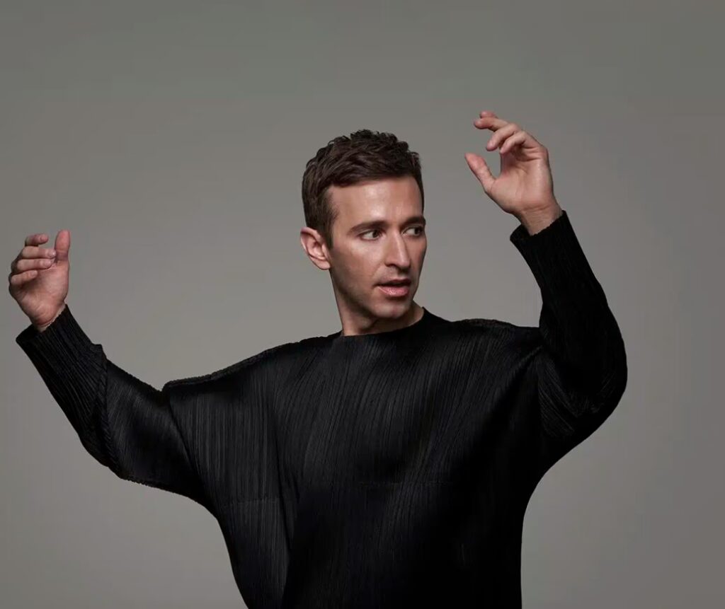 Anthony Roth Costanzo at the Hollywood Bowl for Classical Pride. Photo from the LA Philharmonic website