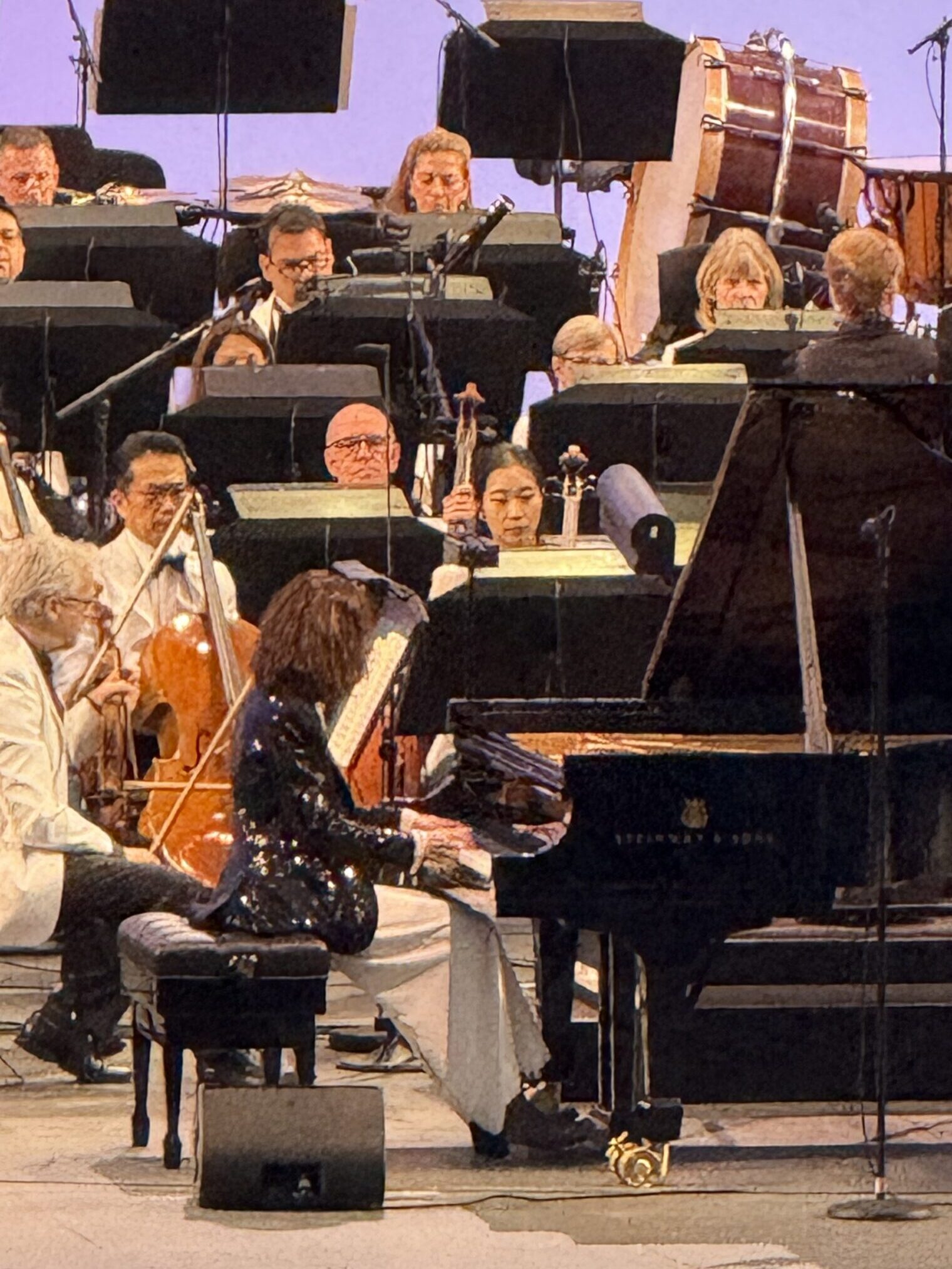 Hollywood Bowl Summer Concert Series Brahms & Grieg Concerto with the LA Philharmonic and Hélène Grimaud. Photo by Regina Luz Jordan for Hollywoodland News
