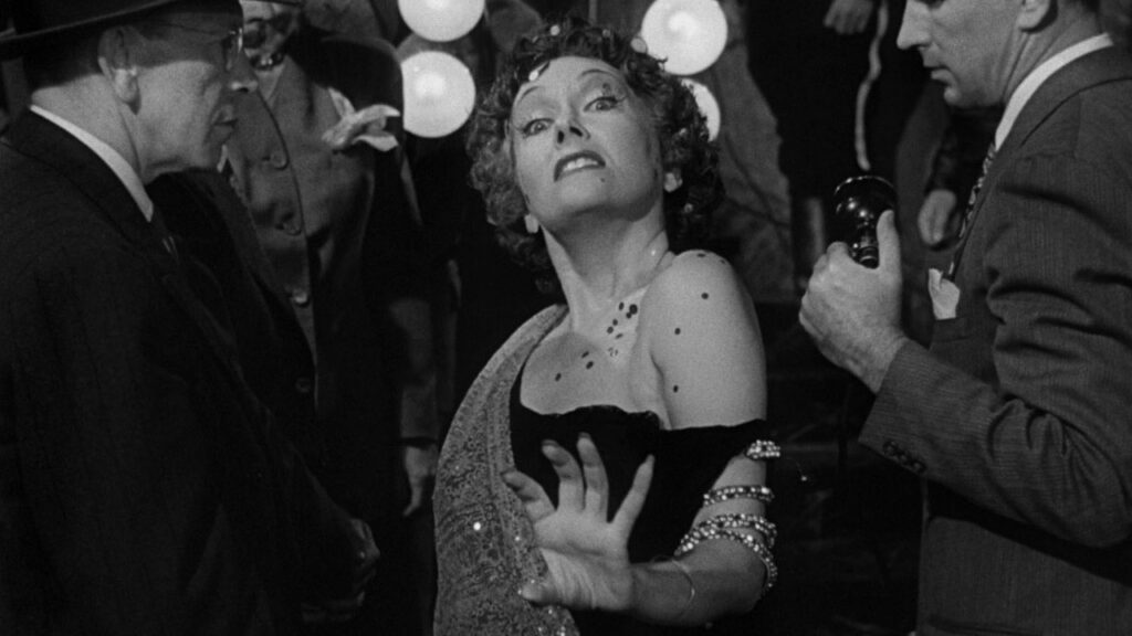 Gloria Swanson iconic image still on the 75th Sunset Boulevard Anniversary